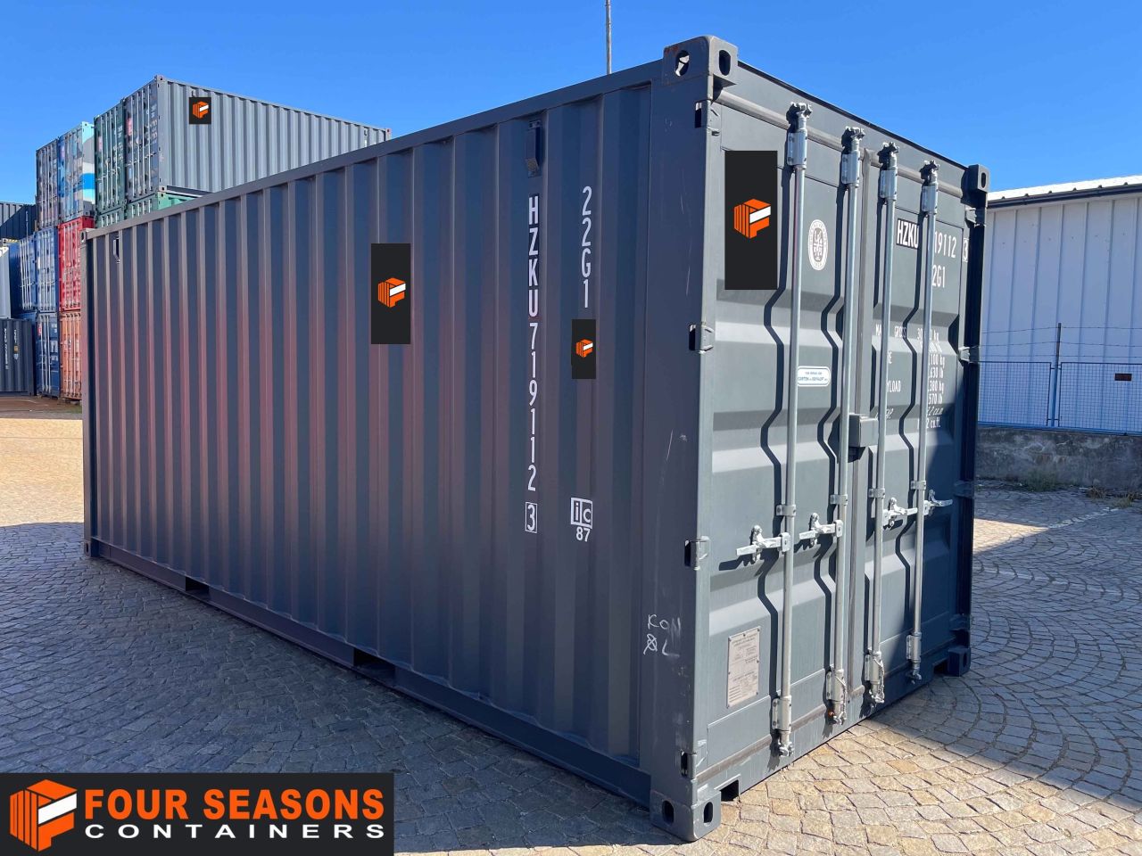 Blue 20ft Storage Container Liberec IICL6, FSCU 210 066-6 – Photo 2