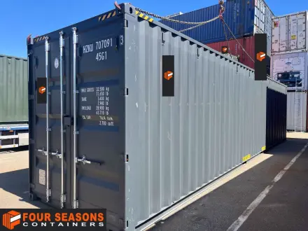 Storage container 40’HC in RAL 7016 and IICL6, 867 530-9 – Houston, TX, USA | Four Seasons Containers