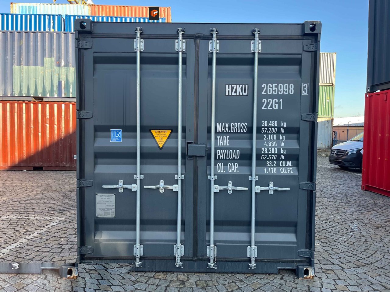 20ft Shipping Container for Sale One Trip in RAL 7016 Easy Open, FSCU 717 617-4 – Photo 7