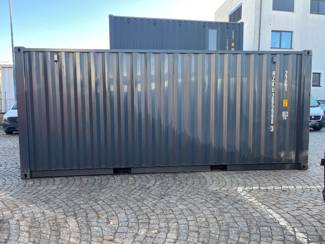 20ft Shipping Container for Sale One Trip in RAL 7016 Easy Open, FSCU 717 617-4 – Photo 3