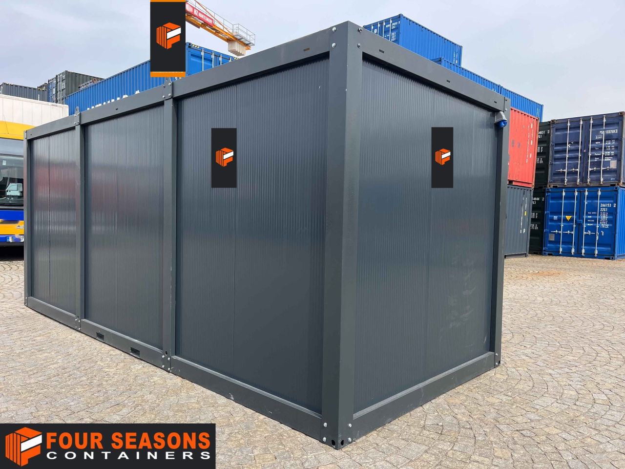 Marine Container in Anthracite 20′, FSCU 271 549-6 – Photo 3