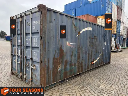 20’ Construction Container – Decommissioned AS IS 10, FSCU 282 401-0 – Houston, TX, USA | Four Seasons Containers