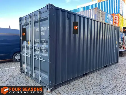Shipping container 20′ graphite gray with free shipping, 109 056-0 – Newark, NJ, USA | Four Seasons Containers