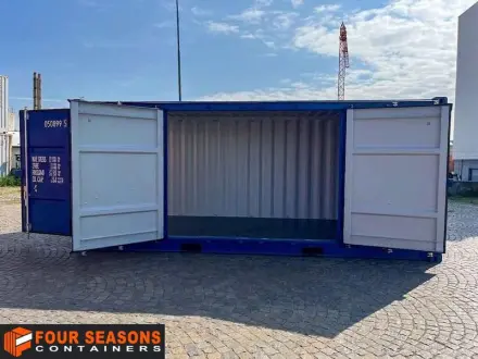 Green 20ft open side container, 016 503-0 – Los Angeles, CA, USA | Four Seasons Containers